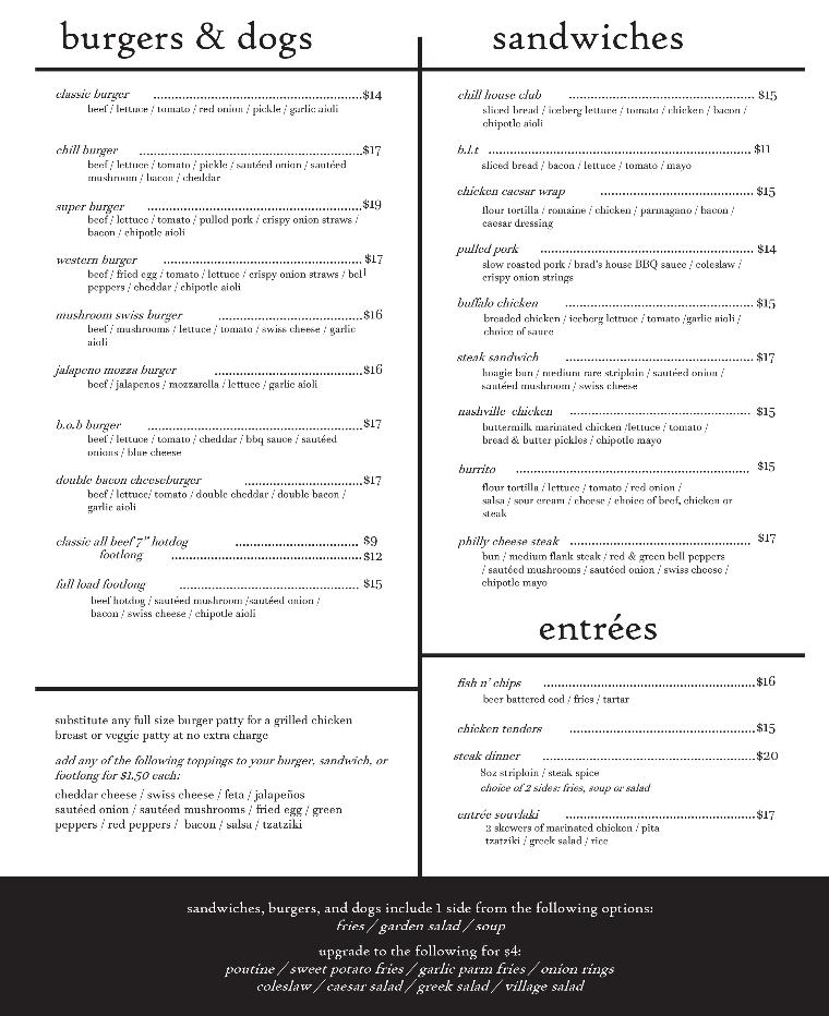 The Chill Bar and Grill Waterloo
